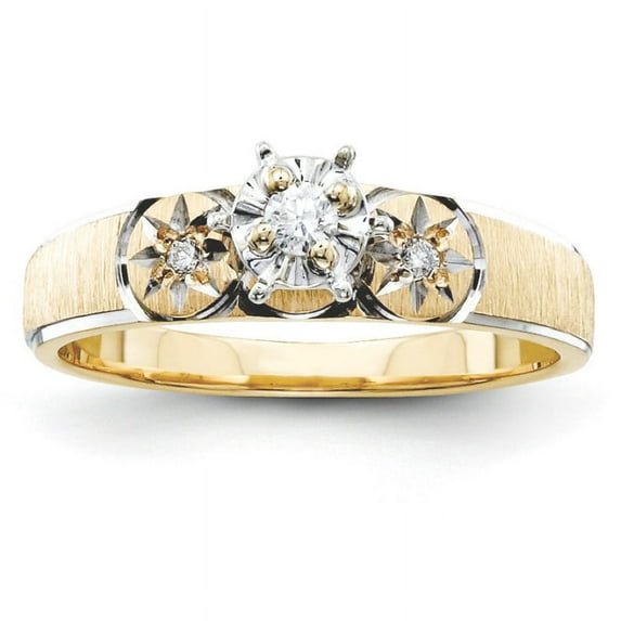 14k Quality Trio Engagement Ring
