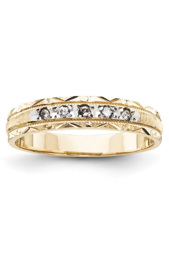 14k Quality Trio Ladies Wedding Band