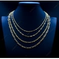 thumbnail image 1 of 14k Real Gold Italian Paperclip Chain Necklace 2.2mm - 5mm Women, 14k Gold Chain Necklace, 14K Italian Paperclip Chain,Real Gold Necklace (Width:3.2mm; Necklace length:16;), 1 of 8
