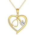 thumbnail image 1 of 14k Real Gold Stethoscope Necklace for Women, Fine Gold Pendant Jewelry Birthday Gifts for Nurse Doctor, 1 of 10