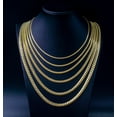 thumbnail image 1 of 14k Real SOLID Gold Miami Cuban Link Chain Necklace 1.1mm - 7mm, Real 14K Yellow Gold,Man Gold Chain,Ladies Gold Chain, Heavy 14k Gold Chain (Width:5 mm; Necklace length:22;), 1 of 10