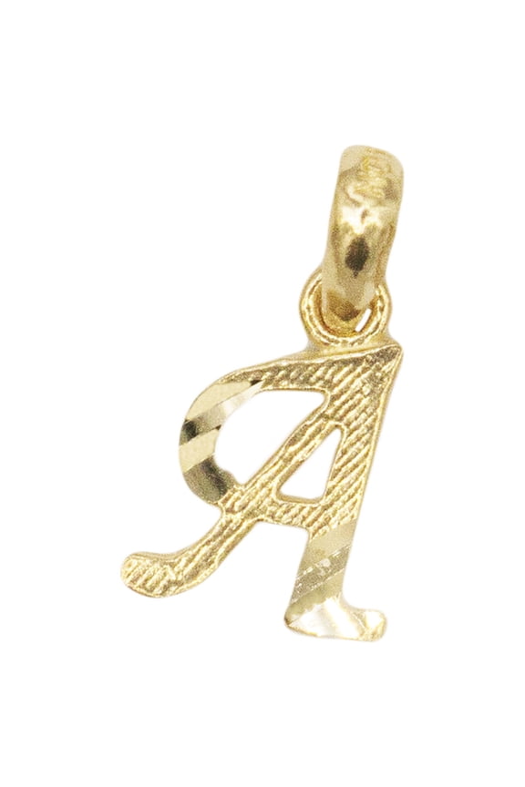 14k Real Solid Gold Initial Charm, Dainty Personalized in Different Letters Jewelry for Charm Bracelet