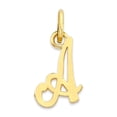 thumbnail image 1 of Golden Fire Solid 14k Gold Initial Charm - Tiny Cute Letter Charm for Women, 1 of 5