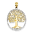 thumbnail image 1 of 14k & Rhodium Filigree Tree of Life Pendant, 1 of 1