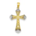 thumbnail image 1 of 14k & Rhodium Reversible Cross Pendant, 1 of 1