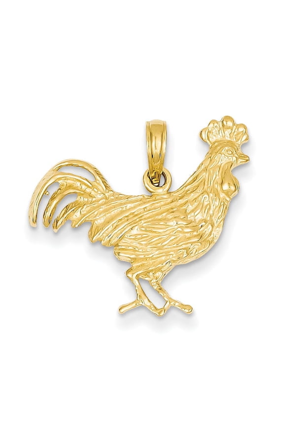 14k Rooster Pendant