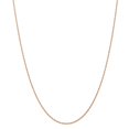 thumbnail image 1 of 14k Rose Gold 1.15mm Carded Cable Rope Chain Necklace - 1.8 Grams - 24 Inch, 1 of 2