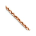 thumbnail image 1 of 14k Rose Gold 1.4mm Sparkle-Cut Cable Chain Necklace 22 Inch Chain Necklace for Women and Men, 1 of 2