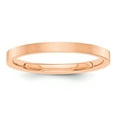thumbnail image 1 of 14k Rose-Gold 2mm Flat Satin Band STK9, 1 of 2