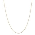 thumbnail image 1 of 14k Rose Gold .5 mm Cable Rope Chain Necklace (carded) - .4 Grams - 20 Inch, 1 of 2