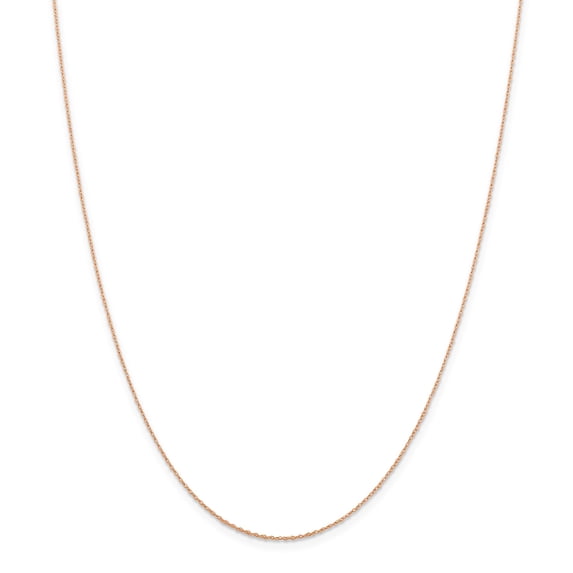 14k Rose Gold .5 mm Cable Rope Chain