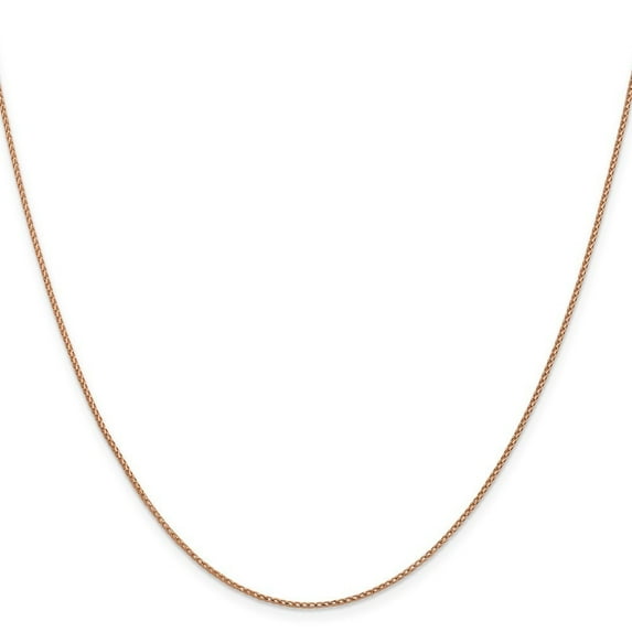 14k Rose Gold .95 mm Sparkle-Cut Open Franco Chain Necklace - 2.0 Grams - 16 Inch