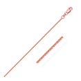 thumbnail image 1 of 14k Rose Gold Diamond Cut Round Wheat Chain 1.1mm 20 in, 1 of 3
