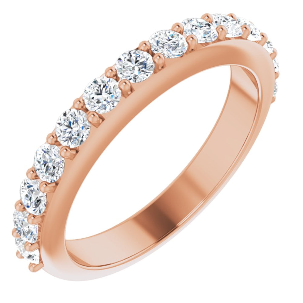 14k Rose Gold Diamond Matching Bridal Wedding Engagement Anniversary ...