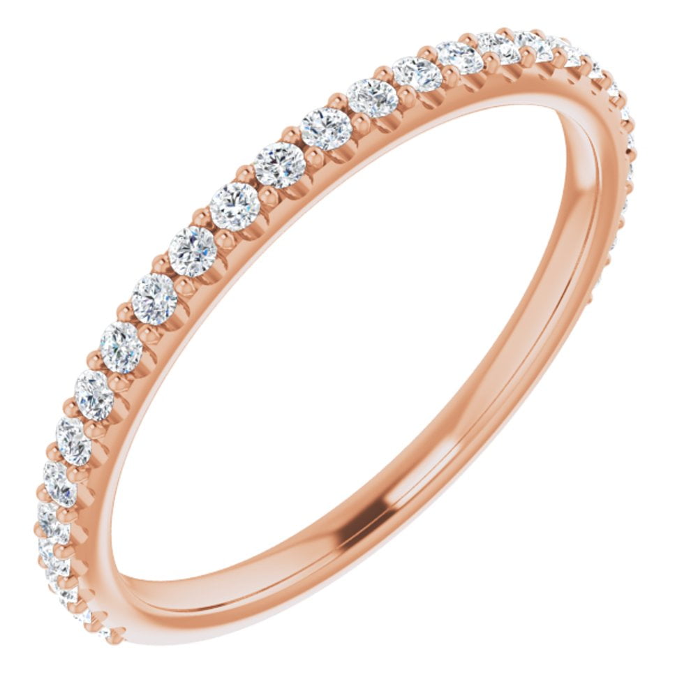 14k Rose Gold Diamond Matching Bridal Wedding Engagement Anniversary ...