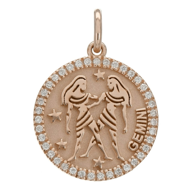 Diamond clearance gemini pendant
