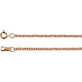thumbnail image 1 of 14k Rose Gold Filled 1.5mm Solid Cable 24 Inch Chain Chain Necklace for Women and Men - 2.5 Grams, 1 of 2