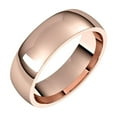 thumbnail image 1 of 14k Rose Gold Half Round 5mm Comfort-fit Lightweight Half Round Comfort-Fit Light Band Size 10.5 Ring for Women and Men, 1 of 2