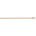 thumbnail image 1 of 14k Rose Gold Hand Made 1.5mm Diamond Cut Solid Rope Chain w/ Lobster Clasp 30", 1 of 3