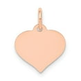 thumbnail image 1 of 14k Rose Gold Heart Disc Charm, 1 of 3