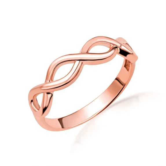 14k Rose Gold Infinity Band Ring (Size 4.5)