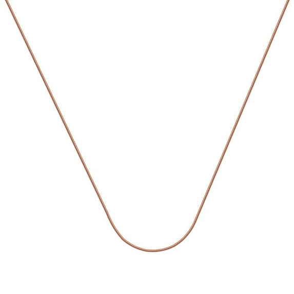 14k Rose Gold Lite Snake Chain Necklace 1mm Lobster Claw Closure - 2.8 Grams - 18 Inch