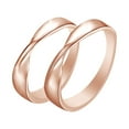 thumbnail image 1 of AFFY 14k Rose Gold Over Sterling Silver Mobius Couple Engagement Ring, 1 of 1