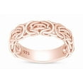 thumbnail image 1 of AFFY 14k Rose Gold Over Sterling Silver Byzantine Ring Jewelry For Engagement Wedding Anniversary Ring Size-5.5, 1 of 6