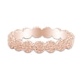 thumbnail image 1 of 14k Rose Gold Plated 925 Sterling Silver Poppy Flower Design Wedding Band Promise Ring Jewelry For Her Women Ring Size-8, 1 of 3