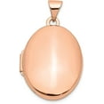 thumbnail image 1 of 14k Rose Gold Polished 21mm Oval Locket - 28mm, 1 of 7