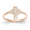 thumbnail image 1 of 14k Rose Gold Polished Celtic Cross Ring, 1 of 3