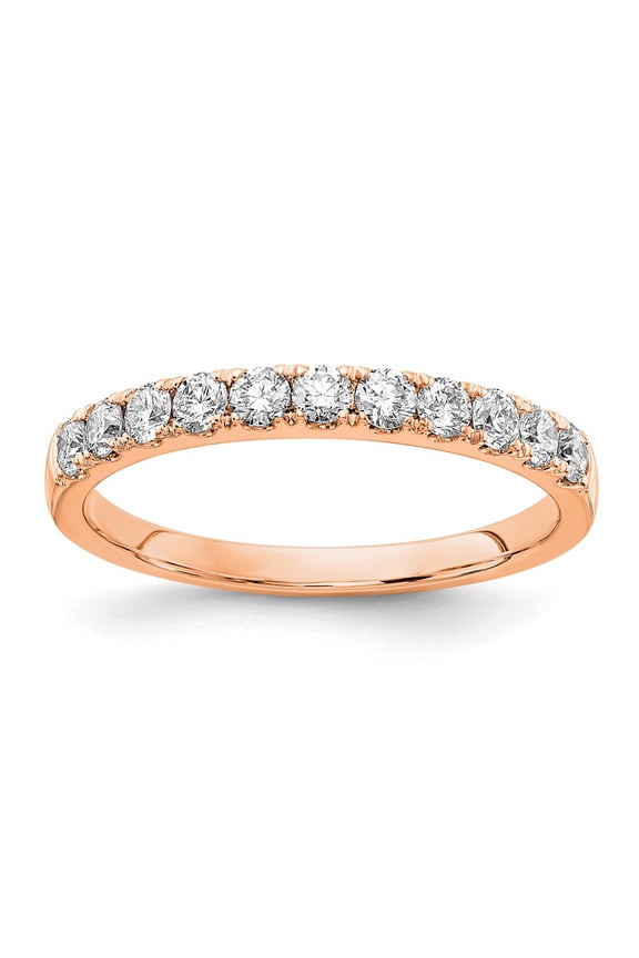 14k Rose Gold Ring Diamond 0.503 ct 14kr True Origin Lab Grown VS/SI DEF 1/2ct Wedding Band