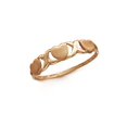 thumbnail image 1 of 14k Rose Gold Rose Hugs Kisses Ring - 1.1 Grams - Size 7.0, 1 of 2