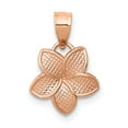 thumbnail image 1 of 14k Rose Gold Rose Polished Mini Plumeria Pendant, 1 of 5