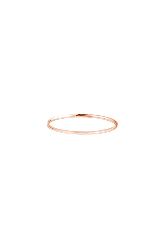 14k Rose Gold Round Wire Stackable Ring Size 7 Stackable Ring for Women