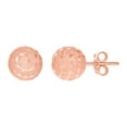 thumbnail image 1 of 14k Rose Gold Womens 10mm Ball Stud Earrings Ball Earring for Women - 2.3 Grams, 1 of 2