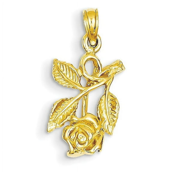 14k Rose Pendant
