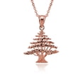 thumbnail image 1 of 14k Rose Cedar Tree of Lebanon Pendant (22 Inches), 1 of 2