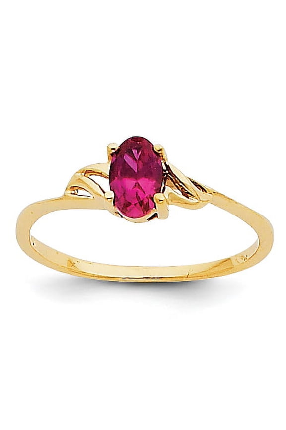 14k Ruby Birthstone Ring