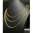 thumbnail image 1 of 14k SOLID Gold French Cable Chain, 1.3mm-2.6mm Women Necklace, 14k French Cable Chain,  14k Yellow Gold Box Chain, 14k Square Cable Chain (Width:2.6 MM; Necklace length:18;), 1 of 8