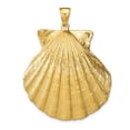 thumbnail image 1 of 14k Large Scallop Shell Pendant, 1 of 3
