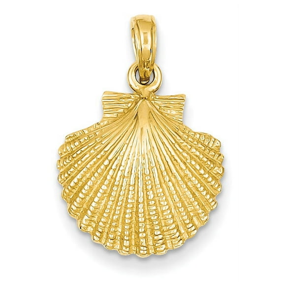 14k Scallop Shell Pendant