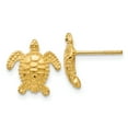 thumbnail image 1 of 14k Sea Turtle Post Earring, 1 of 1