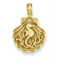 thumbnail image 1 of 14k Seahorse in a Shell Pendant, 1 of 1