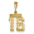 thumbnail image 1 of 14k Small Diamond-cut Number 16 Charm, 1 of 1