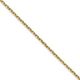 thumbnail image 1 of 14k Solid Yellow Gold 1.0mm Sparkle-Cut Forzantine Cable Chain Necklace 20 Inch Chain Necklace for Women and Men, 1 of 2