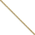 thumbnail image 1 of 14k Solid Yellow Gold .8mm Sparkle-Cut Forzantine Cable Chain Necklace 18 Inch Chain Necklace for Women and Men, 1 of 2