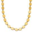 thumbnail image 1 of 14k Solid Yellow Gold Polished Fancy Mirror Link Necklace 19 Inch Pendant Necklace for Women, 1 of 2