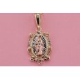 thumbnail image 1 of 14k Solid Gold Virgin Mary Virgen Maria Lady Guadalupe Pendant, 1 of 1