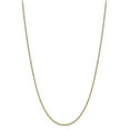 thumbnail image 1 of 14k Solid Gold Yellow Cable Link Chain Necklace 1.5 Mm 18 Inches, 1 of 5